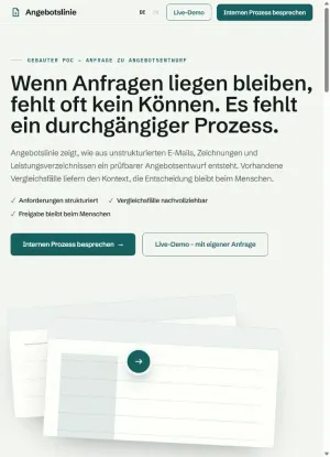 Angebotslinie: Dokumenten- und Freigabeprozess in der mobilen Ansicht