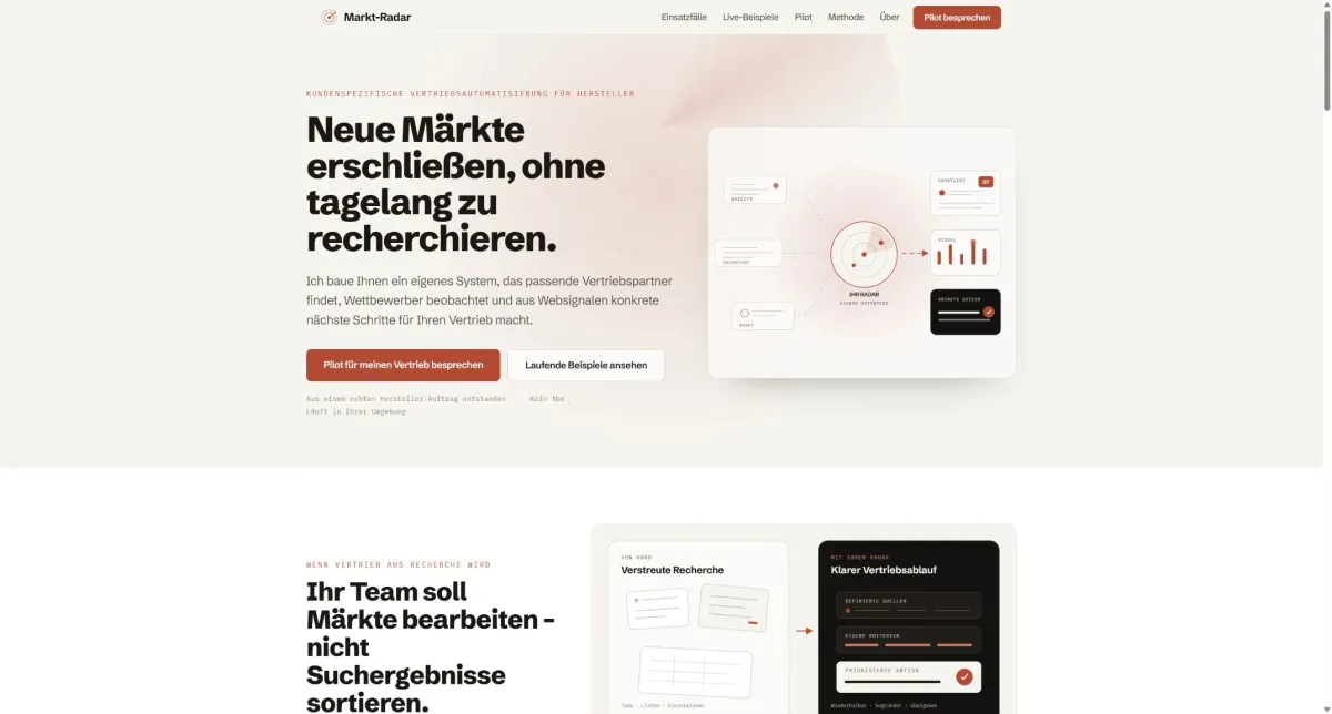 Markt-Radar: Markt- und Partneranalyse
