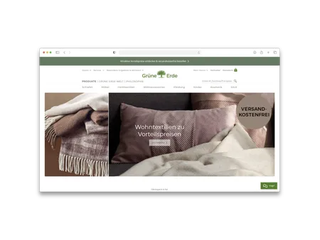 Grüne Erde – E-Commerce Relaunch - Project Preview